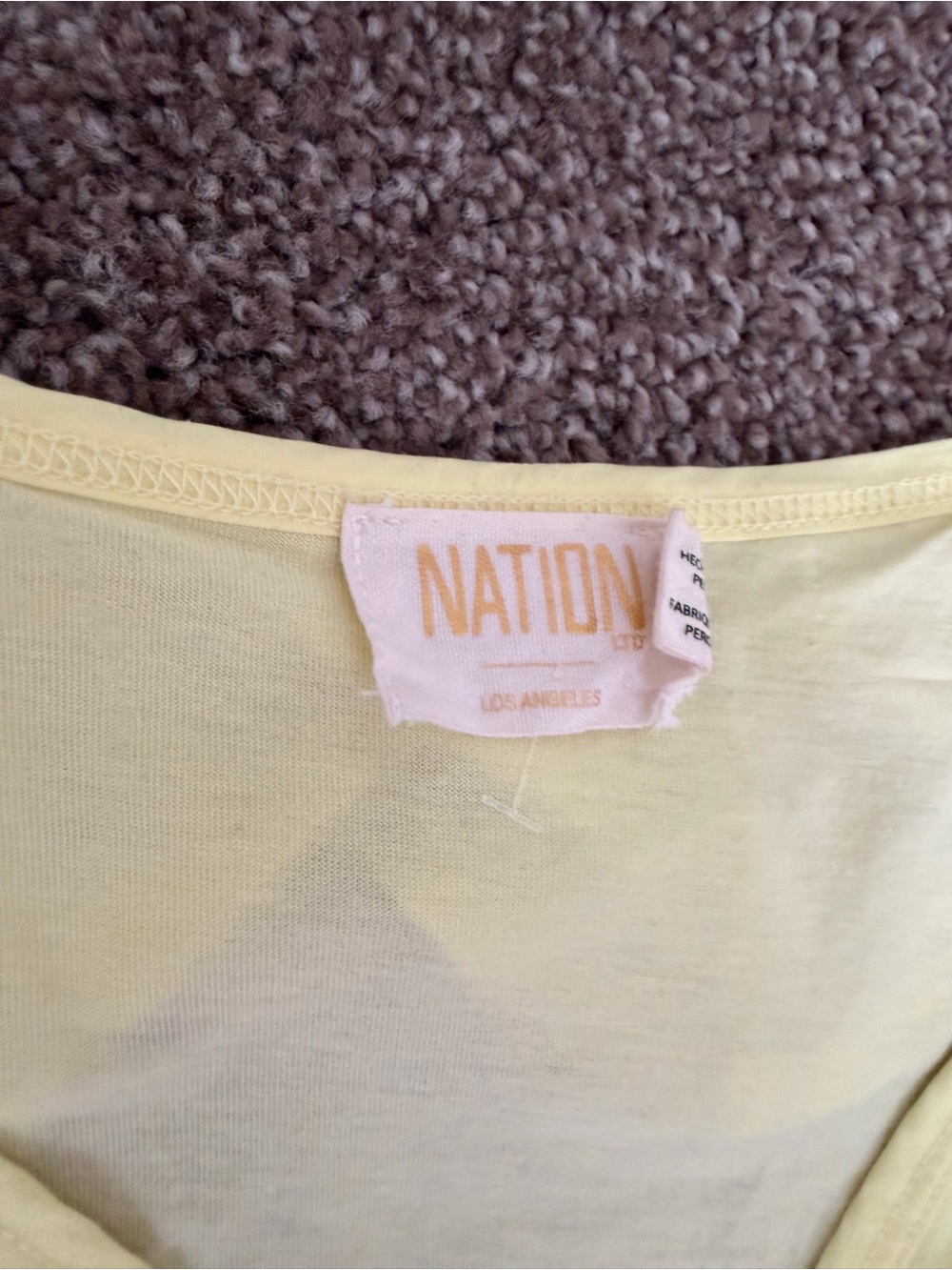 Nation LTD Pale Yellow Ruffle V-Neck Camisole - Picture 5 of 8